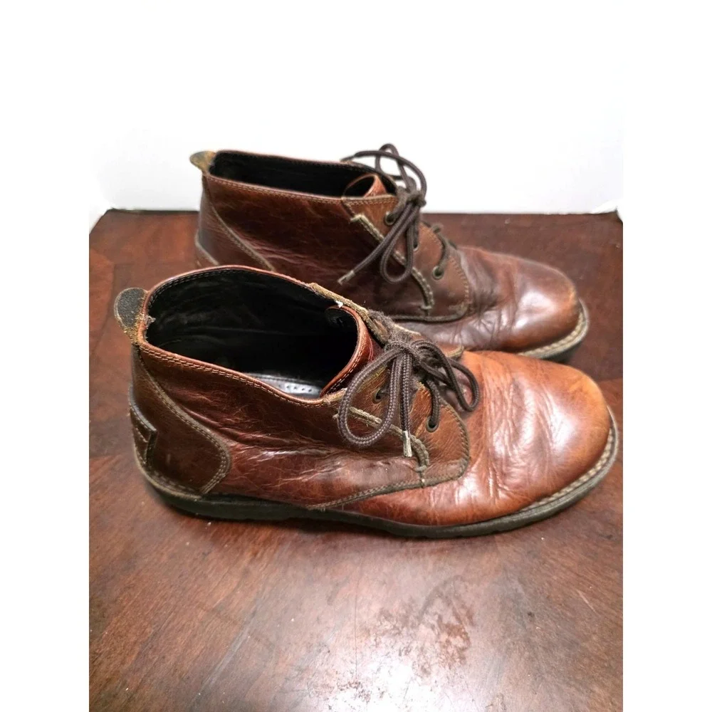 H.S. Trask‎ Men's Brown Leather Chukka Lace-Up Casual Ankle Boots Size 9M